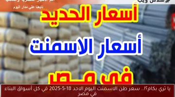 يا تري بكام؟!.. سعر طن الاسمنت اليوم الاحد 18-5-2025 في كل أسواق البناء في مصر