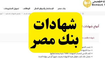 ” استثمر في المضمون “.. شهادات بنك مصر 2025 الجديدة بعائد 28% سنوياً