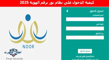 “خطوة بخطوة”.. كيفية الدخول على نظام نور برقم الهوية 2025 وخطوات إنشاء كلمة مرور جديدة