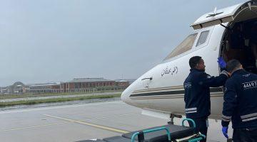 القنصلية #السعودية في #إسطنبول تُسهم في نقل مواطن عبر طائرة الإخلاء الطبي إلى المملكة