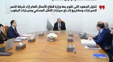 الرئيس السيسى يوجه بمواصلة العمل على تحسين أداء شركات قطاع الأعمال (إنفوجراف)
