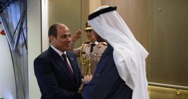 الرئيس السيسى والشيخ محمد بن زايد يؤكدان أهمية حماية سيادة الدول الشقيقة