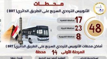 أبرز المعلومات عن محطات الأتوبيس الترددي “BRT” بطول 35 كم.. صور