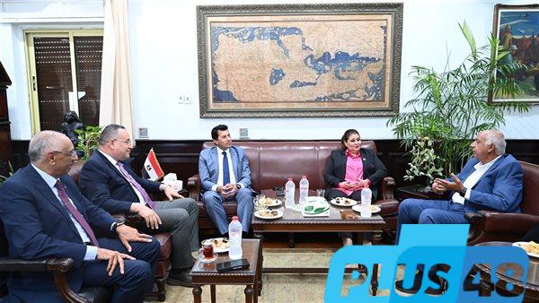 وزير الشباب يجتمع مع قيادات جامعة الإسكندرية والمؤسسة العلمية للقلب والشرايين