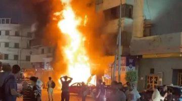 انتداب المعمل الجنائي في حريق عقار بشبرا الخيمة
