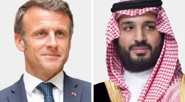 سمو ولي العهد يتلقى اتصالًا هاتفيًا من رئيس الجمهورية الفرنسية