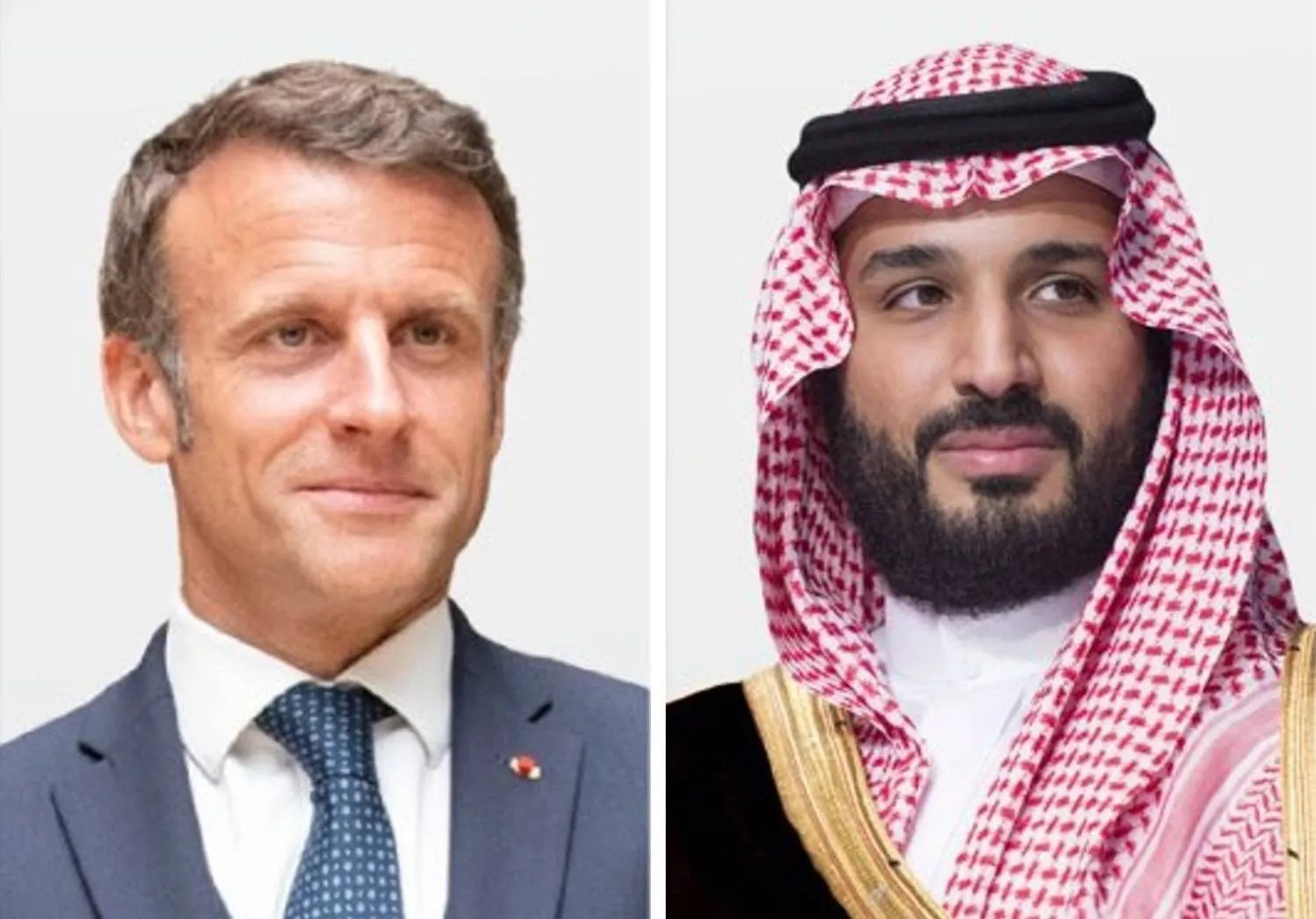 سمو ولي العهد يتلقى اتصالًا هاتفيًا من رئيس الجمهورية الفرنسية