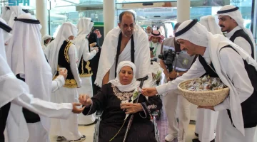 استقبال أولى طلائع ضيوف برنامج خادم الحرمين الشريفين من ذوي الشهداء والأسرى والجرحى الفلسطينيين