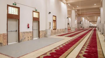 #الشؤون_الإسلامية تفرش 125 ألف متر مربع في مسجد نمرة بمشعر #عرفات
