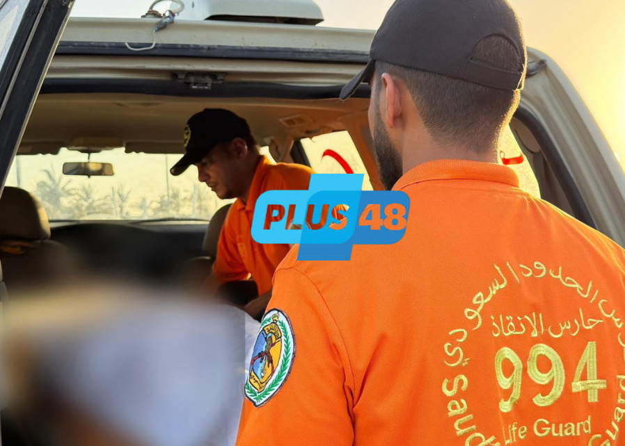حرس الحدود بمنطقة #المدينة_المنورة ينقذ مواطنًا من الغرق أثناء ممارسة السباحة