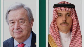 وزير الخارجية يبحث مع الأمين العام للأمم المتحدة تحضيرات مؤتمر تسوية القضية الفلسطينية