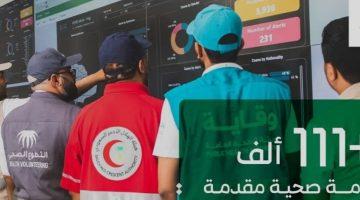 المنظومة الصحية تواصل دعم ضيوف الرحمن بأكثر من 111 ألف خدمة صحية