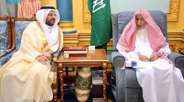 مفتي عام المملكة يستقبل وفدًا من هيئة العناية بشؤون #المسجد_الحرام و #المسجد_النبوي