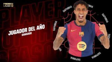 رافينيا يتوّج بجائزة لاعب الموسم في الليجا بعد موسم أسطوري مع برشلونة