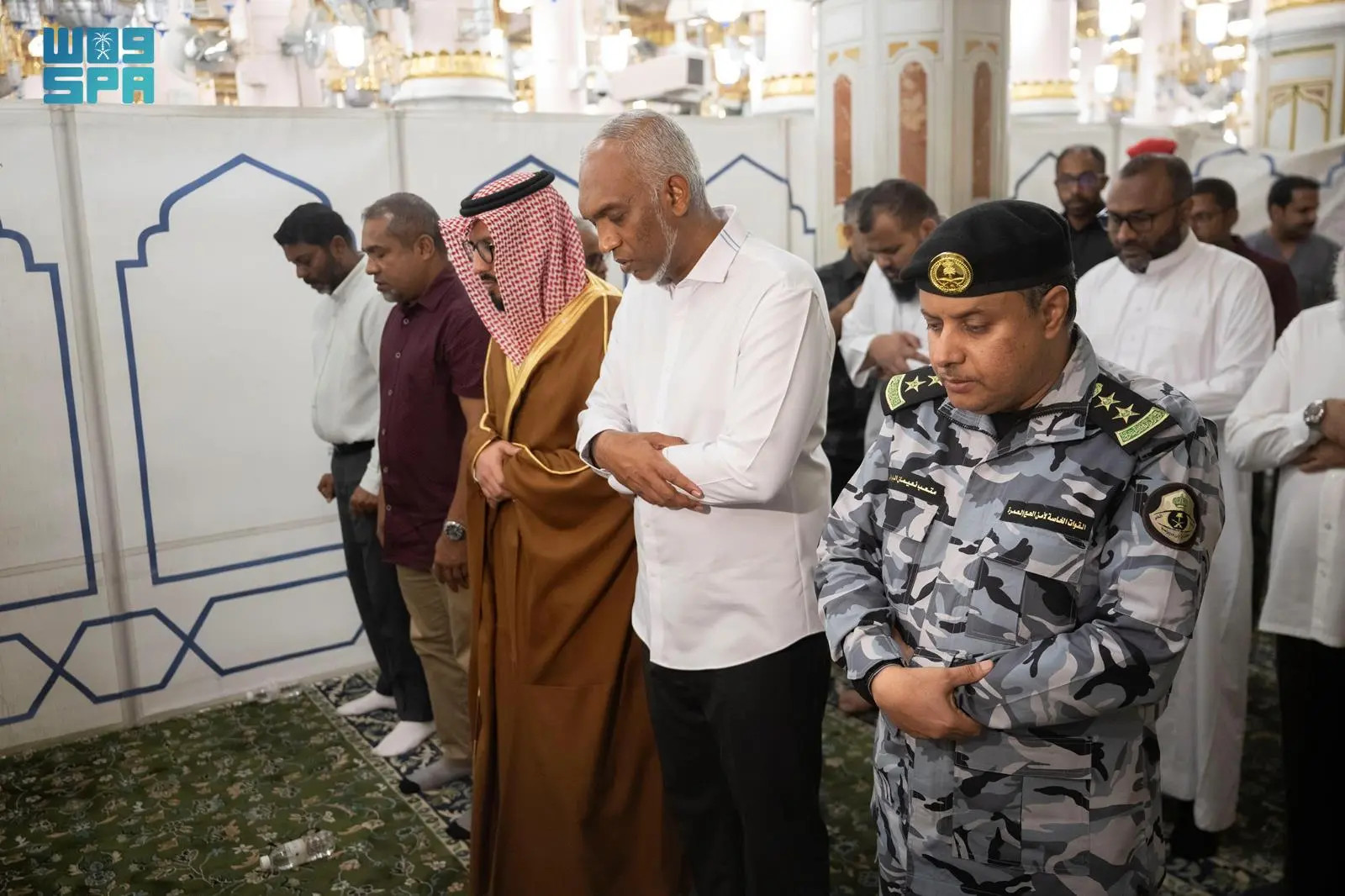 رئيس جمهورية المالديف يزور #المسجد_النبوي