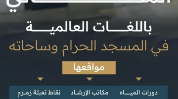 خريطة تفاعلية للإرشاد المكاني بالمسجد الحرام لخدمة ضيوف الرحمن