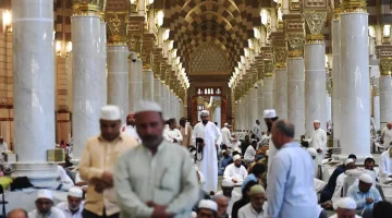 بعد أدائهم فريضة الحج .. استمرار توافد ضيوف الرحمن إلى #المدينة_المنورة